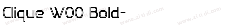 Clique W00 Bold字体转换